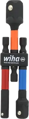 Wiha 70488 3 Piece Color Coded Socket Adapters