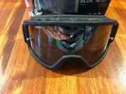 Giro Blok MTB Goggles Bike/Motocross Adult Large Black w/ Grey Silver Lens