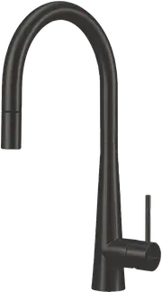 Oliveri Black Goose Neck Pull Out Mixer