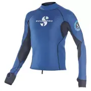 Men's Everflex 1.5mm Thermal Diving Top, Long-Sleeve, 2X-Large, Aegean Blue