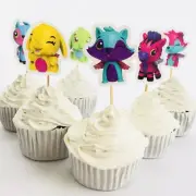 12x Hatchimals Cupcake Food Topper Pick. *HANDMADE* Party Lolly Bag Animal Zoo