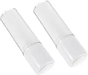 SHERCHPRY 2Pcs Travel Cosmetic Vacuum Lotion Bottles Type Empty Containers with Sealing for Foundation Shampoo and Lotion Reusable Lightweight