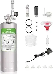 ZRDR 4L Co2 Generator System with Dual Gauge Display Pressure Gauge,DIY Co2 Generator System Kit, Automatic Pressure Relief Valve Bubble Counter for Plants Aquarium, Stable Output