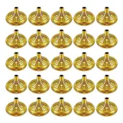 25Pcs Gold Mini Hand Held Flag Stand Base Table Flag Base Bar Restaurant Party Conferences Desktop D