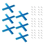 POWERTEC 71704-P3 3" T-Track Intersection Kit with Predrilled Mounting Holes ...