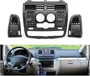 Car AC Vent Grille Left Right Central Air Vent Outlet Cover Panel Compatible For Benz Vito Viano W636 W639 2004-2015 6366800800(Model A 3PCS Set)