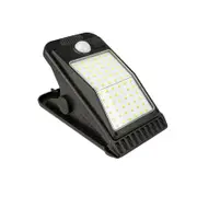 Solar Motion Sensor USB Power Security Umbrella Light,Clip Clamp on Lights Outdoor with 72 LED 4Modes Wireless Waterproof for Patio Wall Garage