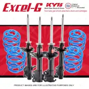 4x KYB EXCEL-G Shock Absorbers + Super Low Coil Springs for NISSAN Pulsar N13