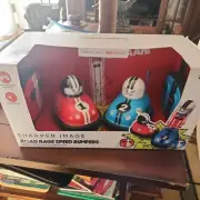 Brand New Sharper Image Road Rage Speed Bumpers Remote Control Bumper Cars Set
