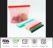16x Silicone Food Preservation Reusable Storage Bags Fresh Sealer Pouch Zip Lock