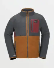Volcom Fleecer Zip Up Charcoal