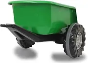 Jamara 460350 460350-Trailer Ride-on Green for Traktor 460319-Ride-on Tractor 12V Power Drag, Includes Tipper Body Toy Trailer
