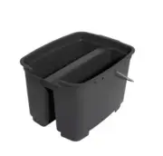 Twin dual pail compartment mop cleaning bucket - Dirty & Clean Water