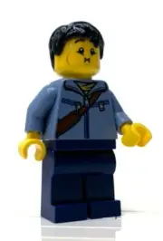 NEW Man, Sand Blue Jacket 80106 Chinese New Year LEGO Minifigure