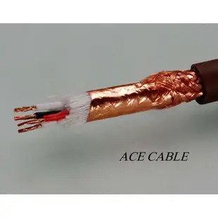 《線王》升級版-碳纖鍍金頭 4芯OCC單結晶銅訊號線 (HI RES發燒線音響線環繞喇叭線裸線DIY訂製訊號線信號線