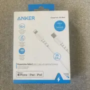 Anker Powerline Select USB-C Cable to with High Speed Connector, White (3ft)