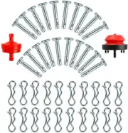 20X Shear Pins 738-04124A, Cotter Pins 714-04040 Snowblower + Filter&Primer Bulb
