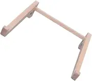 TEHAUX Wooden Laptop Stand Riser Ergonomic Height Notebook Holder for Home Office Compatible with Devices Portable and Space Saving Design Supports Tablets and Books