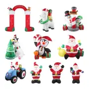 Santaco Christmas Inflatables Xmas Decorations Outdoor Santa Tree Snowman Lights
