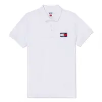 在飛比找PChome24h購物優惠-TOMMY 熱銷貼布文字Logo短袖Polo衫-白色