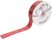 Healeved Valentine Ribbon: Love Printed Polyester Craft Ribbon Roll for Bouquets Present Wrapping Wedding Party Decorations Sewing DIY Craft Supplies