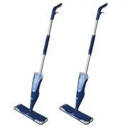 2PK Bona Spray Mop w/ Microfiber Cleaning Pad/850ml Wood Floor Cleaner Cartridge