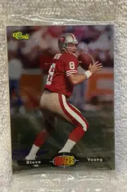 1995 Classic Images POTY Set. Sealed #POY 1-4 Steve Young,Shaq 8 UNOPENED PACKS