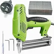 2000W Electric Framing Nail Gun Hand Operated Finish Nailer/Brad Nailer/Staple Gun with Aluminum Alloy 4000Pcs F30 Nails Tool for Furniture Woodworking Covering Sofa Roofing Green