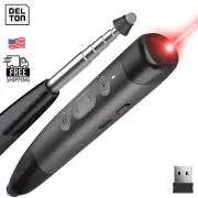 Delton LP99 2.4GHz Wireless Presentation Remote Laser Pointer - Black