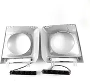 LED DRL Daytime Running Light Front Fog Lamp Accessories Compatible with Mercedes Benz G-Class 2013 2014 2015 2016 2017 2018 Black Bezel