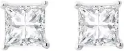 [Galis] Stud Earrings for Men | Silver Studs with 5mm Cubic Zirconia | Fashion Men's Earrings | Stylish Holiday Gifts | Birthday and Christmas Men Gift Ideas - 1 Piece, Small, Stainless Steel, Created
