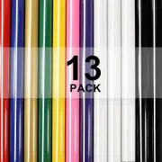 13 Pcs HTV Heat Transfer Vinyl Bundle Sheet 12x10 Iron on Vinyl for DIY T-Shirts