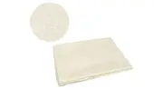 Damask Jacquard Polyester Tablecloth 180cm Round Squares Cream