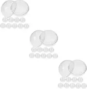 Vaguelly 3sets Multi-function Empty Balls Fillable Capsules Gum Ball Machine Refillable 10pcs*3