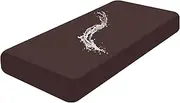 Smiry Waterproof Couch Cushion Covers, Stretch Washable Sofa Cushion Cover, Soft Sofa Slipcover Elastic Non-Slip Furniture Protector for Pets, Kid (Large, Chocolate)