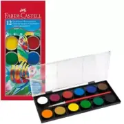 Faber-Castell 12 Watercolour Paint Artists Paint Art & Craft Painting Supplies