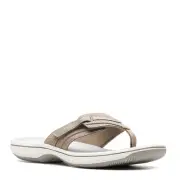 Women's Clarks, Brinkley Keely Sandal 26129728 Greystone FABRIC-AND-SYNTHETIC