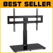 Elegant Height Adjustable TV Stand for 37-75 Inch OLED/LCD TVs - Swivel Design