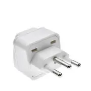 Universal Outlet Brazil Plug Adapter 3 Pin Eu Euro Au Us Uk To Brazil Travel Adapter Electric Power Cord Charger Socket white