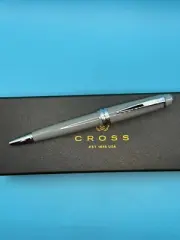 Cross Bailey Light Gray Resin Ballpoint Pen At0742-3 NEW
