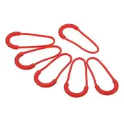 Zipper Pulls Extension Handle Cord, 10 Pack Plastic U-Shape Extender, Red