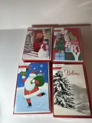 4x American Greetings Christmas Cards Sets – 12 Cards Per Box