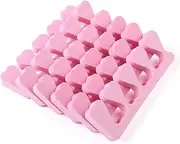 SOESFOUFU Set of 20 Finger Toe Separators Soft Sponge Nail Spacers for Pedicure Toe Separation Pad for Nail Polish Simple Practical Random Color