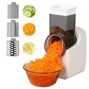 Electric Cheese Grater,Multifunctional Electric Slicer,Vegetable Slicer, Salad Maker,Food Processor for Kitchen Use As Shown