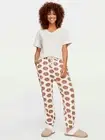 Peter Alexander Ladies Organic Cotton Penny Easy Pj Cuff Stretch Pant Size M