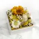 【Flower Plus】永生乾燥花禮盒- 蜜橙黃 (白盒緞帶款) (8.5折)