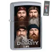 Zippo 28881 duck dynasty full size street chrome finish Lighter + FLINT PACK