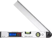 EZONEDEAL Digital Angle Finder Ruler 400Mm/16 Inch Digital Angle Protractor 0~22