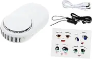 VICASKY 1pc Eyelash Hair Dryer Spray Mini Hand Fan Eyelash Curler Handheld Fan Fans Blow Lash Extension Tools Mini Lash Dryer Travel Size Nail Lamp Machine Light Mist Plastic White
