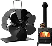 Fireplace Fan Heat Powered,Circulating Warm Air Fireplace Fan -Quiet Circulating Warm Air Wood Stove Fan for Pellet Burner, Heaters, Log Burner